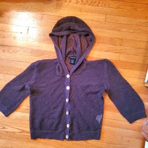 Calvin Klein mesh knit crop sweater